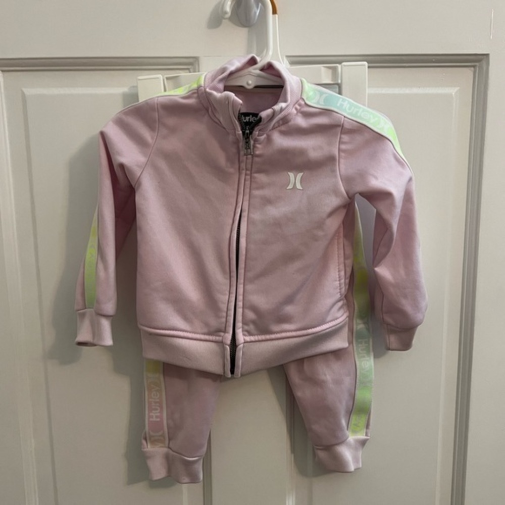 Girls Hurley size 18 month 2 piece. Jacket and pants.
